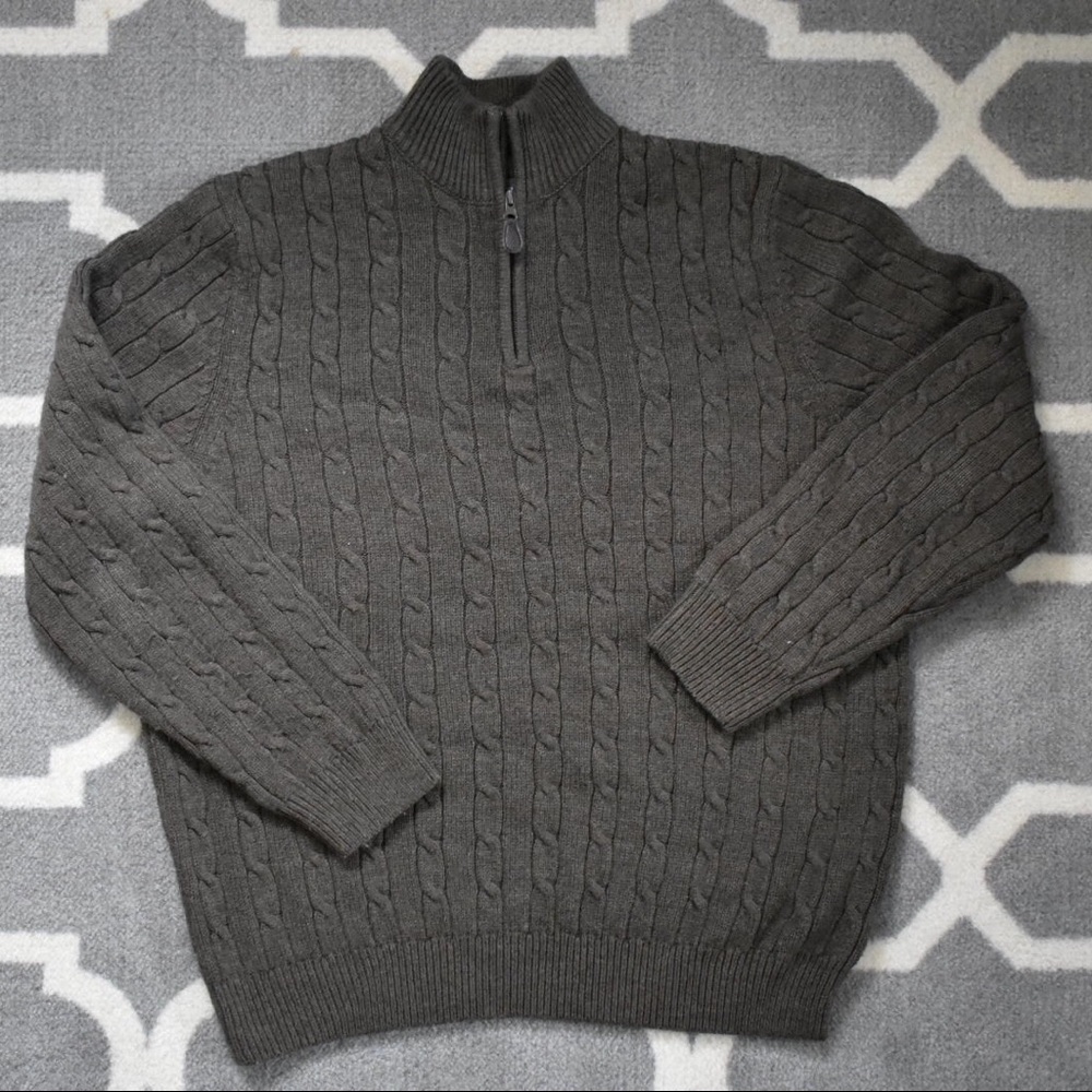 CROFT AND BARROW Men’s Quarter-Zip Sweater